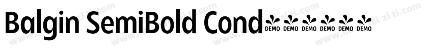 Balgin SemiBold Cond字体转换